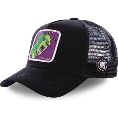 Dragon Ball Son Goku Cap Summer Travel Peaked Cap Men's Embroidery Hip-Hop Mesh Cap Style Sun Visor Baseball Cap Outdoor Sport