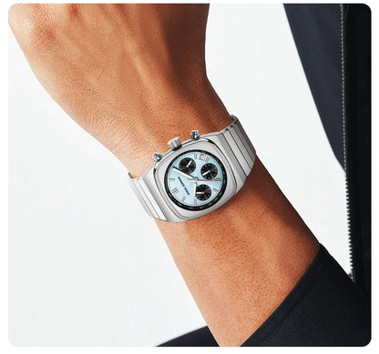 Horloge voor mannen in roestvrij staal Case Shape: Round Case