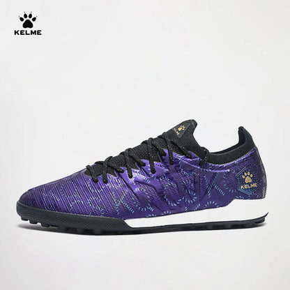 KELME Adult Football Shoes Men's Disease Electric 3.0 Short Spikes MG Professional Match Training Shoes Breathable