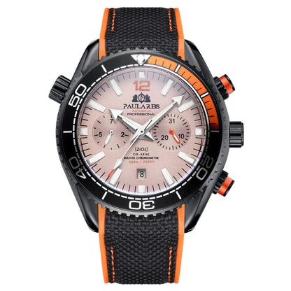 PAULAREIS P Luxury Men Automatic Self Wind Mechanical Watch for Men Rubber Strap Waterproof Luminous Date Fashion Mens Watches