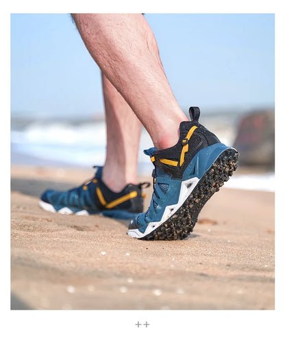 RAX New Men Women Summer Hiking Shoes Breathable Upstream Shoes Trekking Aqua Shoes Outdoor Fishing Camping Sneaker Men
