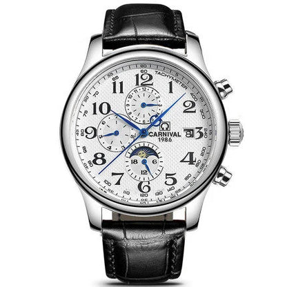 Reloj mecánico automático para hombre en acero inoxidable Case Shape: Redondo Case