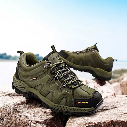 BONA New Arrival Classics Style Men Hiking Shoes Lace Up Men Sport Shoes Outdoor Jogging Trekking Sneakers