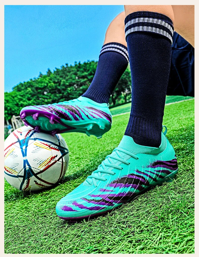 New Men Football Boots Sport Soccer Shoes Match Unisex Ultralight Cleats Comfortable Non-Slip Outdoor Adult Grass High-quality