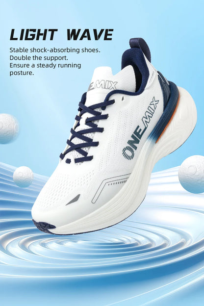 ONEMIX Bumper Max Jogging Running Shoes Unisex Lightweight Sneakers Road Wear-Resistant Fashion Sports Fitness Shoes