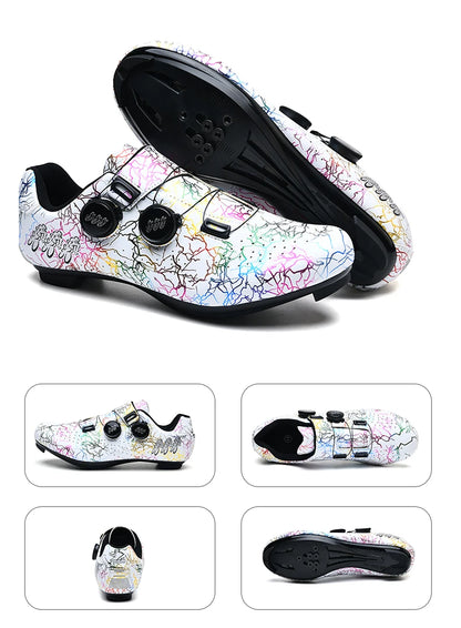 Professional Cycling Shoes Road Bike Men Racing Contest Self-Locking Speed Bicycle Sneakers Women Spd Cleats Cycling Footwear