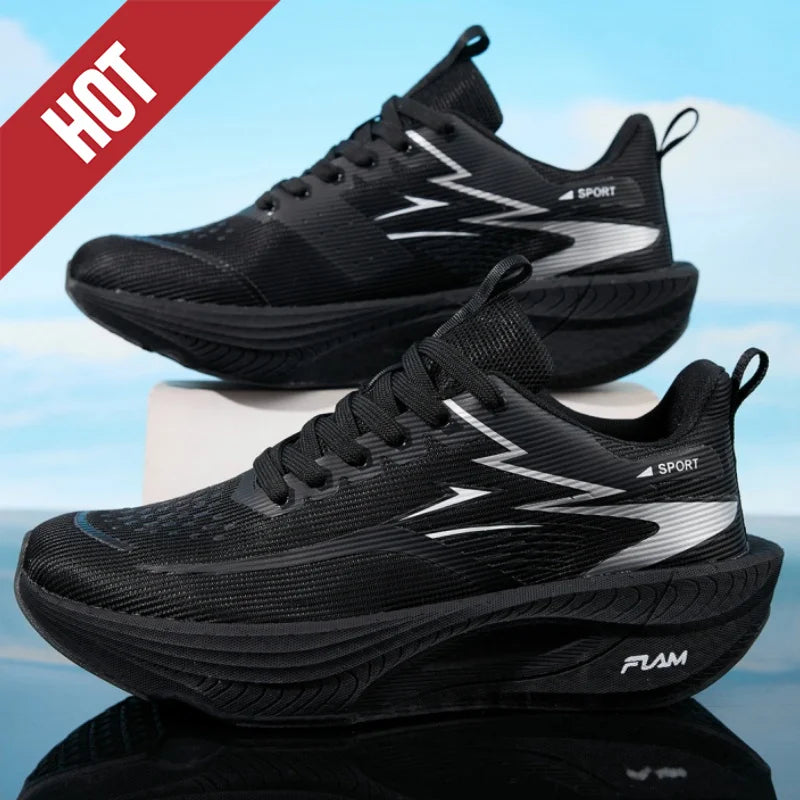 Men Sports Running Shoes Marathon Air Cushion Breathable Lightweight Comfortable Women Outdoor Athletic Sneakers Jogging Tenis