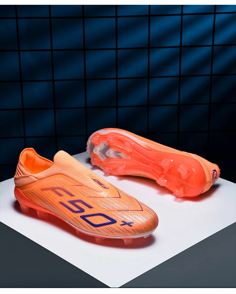 New Men's Football Boots Futsal Non Slip Turf Comfortable Ultralight Fg Grass Cleats Soccer Shoes Sport Indoor Adult Non-Slip