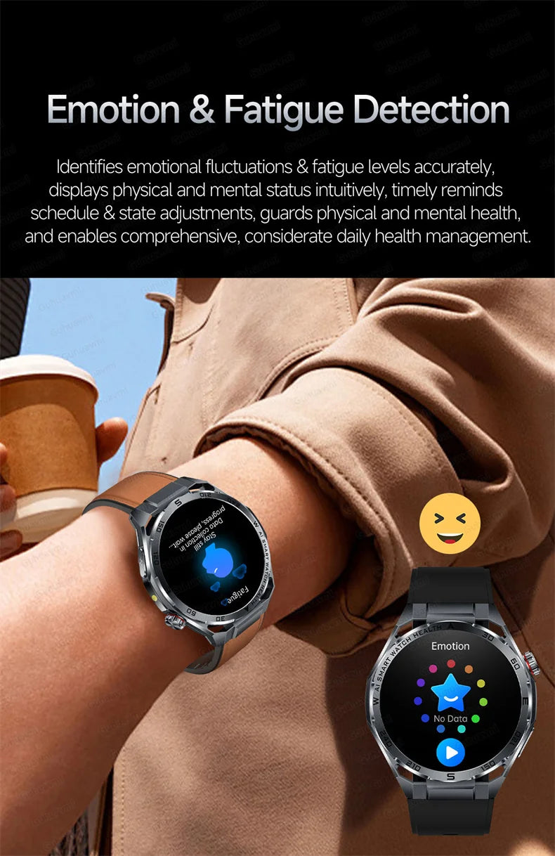Smart Watch Men High-end Health Blood pressureblood oxygen lipids Uric acid Sapphire Smart watches Ai GPT Custom dial ECG 2026