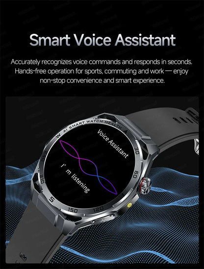 Smart Watch Men High-end Health Blood pressureblood oxygen lipids Uric acid Sapphire Smart watches Ai GPT Custom dial ECG 2026