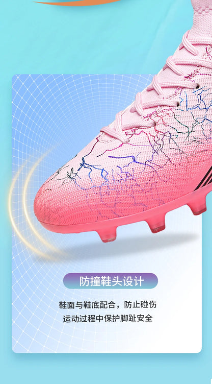 Men Professional Football Shoes Society Cleats Soccer Shoes Original Indoor Football Field Boots Grass Training TF/FG Sneaker