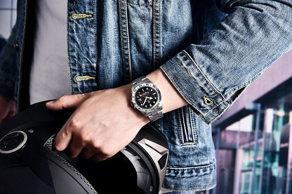 PAGANI DESIGN 2026 New Automatic Machinery Men's Watch GMT DG5833 Stainless Steel sapphire crystal 10Bar Waterproof reloj hombre