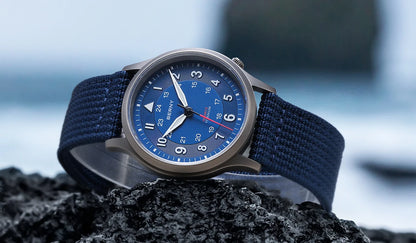 BERNY Titanium Watches for Men Classic Mens Field Watch Easy Read Outdoor Quartz Wristwatch Super Luminous Sapphire 5ATM