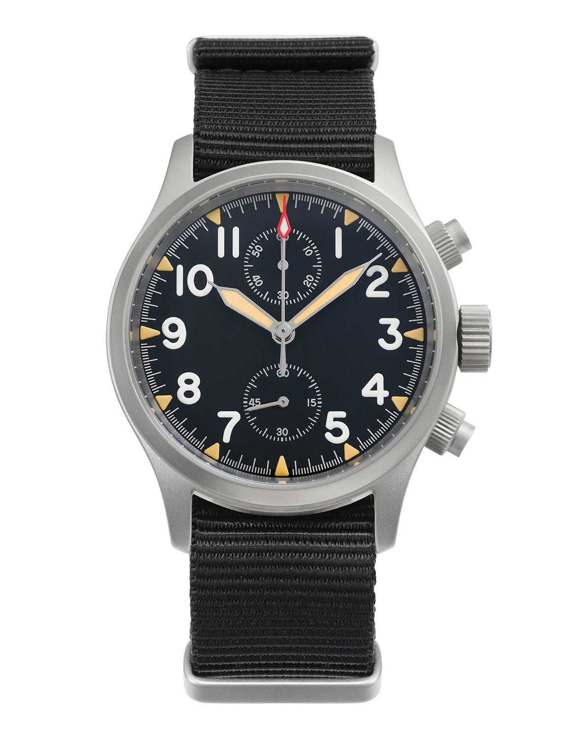 Militado ML1868 Watch - VK61 Quartz Movement 100m Waterproof Watches Men Stainless Steel Chronograph Sapphire Crystal Wristwatch