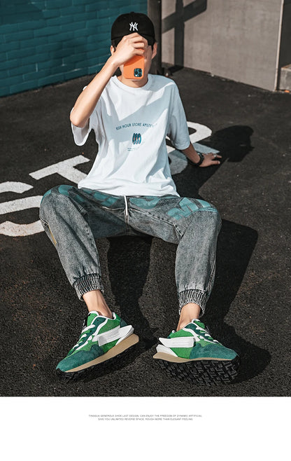 Men's Casual Cricket Shoes Fashion Sneakers Forrest Gump Shoes Walking Shoes Tennis Sports Road Running Shoes