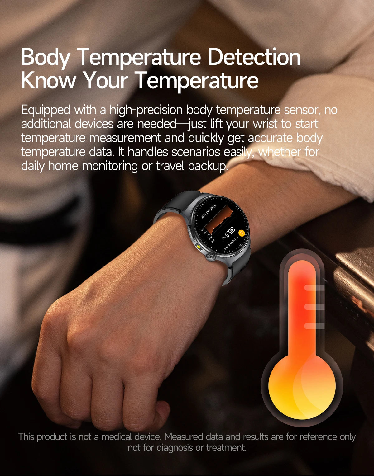 2026 AI Health Smartwatch ECG + PPG, Blood Pressure, Uric Acid & Body Fat Monitoring, AMOLED Display & Bluetooth Calling