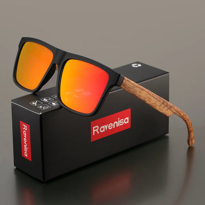 Ravenisa Fashion Vintage Square Frame Sunglasses Men Women Fishing Driving Man Luxury Brand Designer Sun Glasses UV400 Eyewear