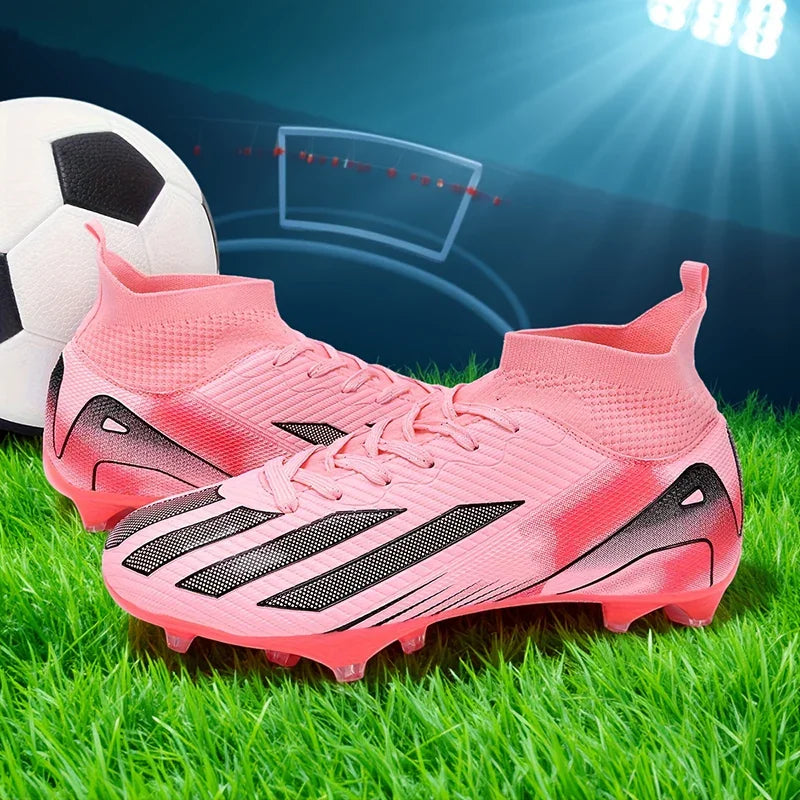New Men Soccer Shoes Adult Non-Slip Football Boots Cleats Boys Ultralight Sport Sport Outdoor Comfortable Training Match Grass