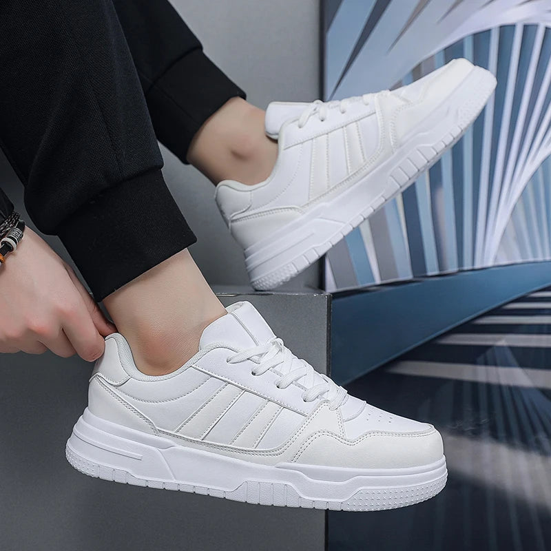 Plus Big Size 50 51 52 Mens Leather Sneakers Casual Sports Shoes Flat Skateboard Shoes Hot Sale For Dropshipping