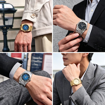 PAGANI DESIGN Men's Quartz Watches Ultra-Thin 7mm Series 37mm Sapphire Stainless Steel Waterproof Watches for Man TMI VJ21
