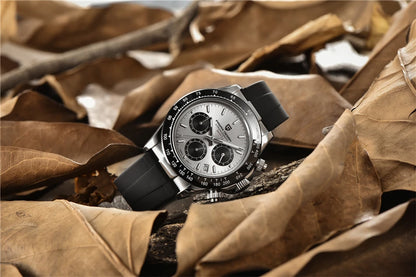 PAGANI DESIGN V2 40MM Meteorite dial Men Quartz Watches Sapphire Retro Chronograph  Waterproof Watch For Men Reloj0 hombr