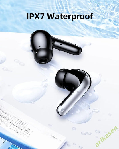 ANC Bluetooth 5.3 Wireless Earbuds with LED Display – Active Noise Cancelling TWS Earphones with Mic, 36H Playtime