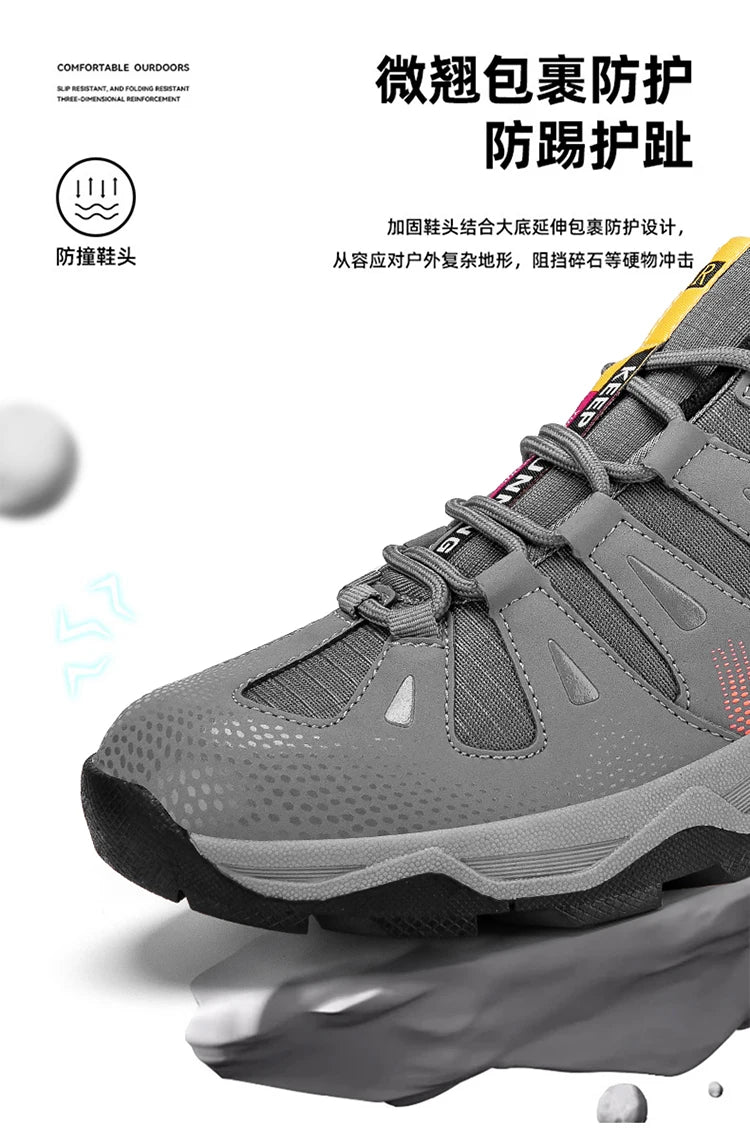 New Outdoor Men's Shoes Men's Anti Slip mountaineering Shoes Travel Hiking Adventure Footwear Fashionable Casual Sneaker