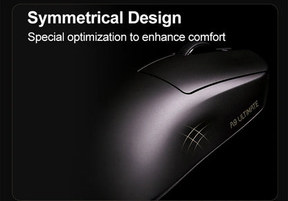 Mouse da gaming wireless ATK Dragonfly A9 Ultimate A9 Air PAW3950 ultraleggero ergonomico e-sport per gamer FPS CSGO A9 Ultra