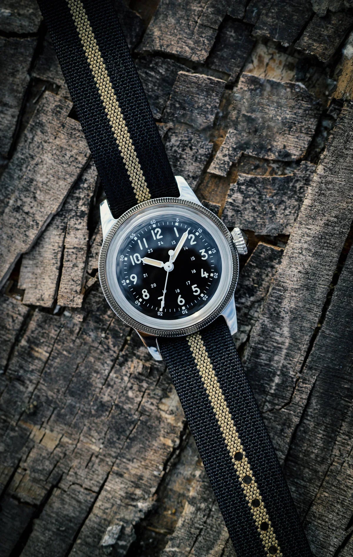 RDUNAE RA05 Vintage Military Watch 2035 Movement Quartz K1 Mineral Glass Crystal Stainless Steel Luminous Waterproof Men Watches