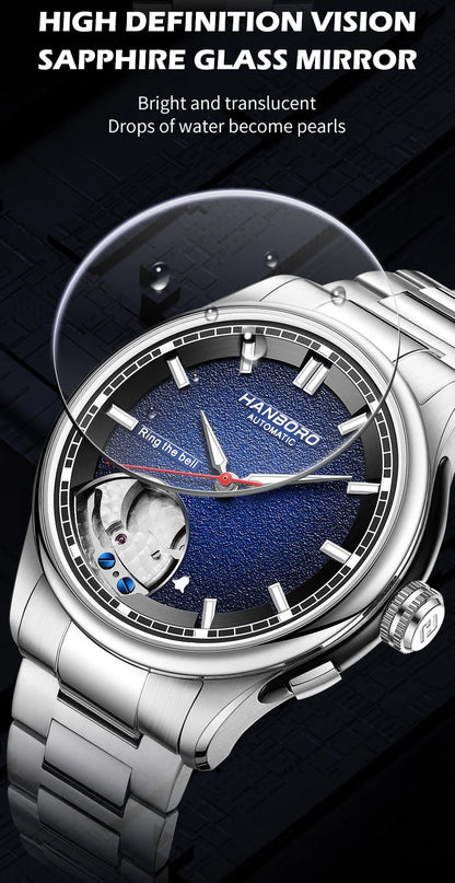 HANBORO Chime Series Modified Movement Men's Personalized Automatic Mechanical Watch