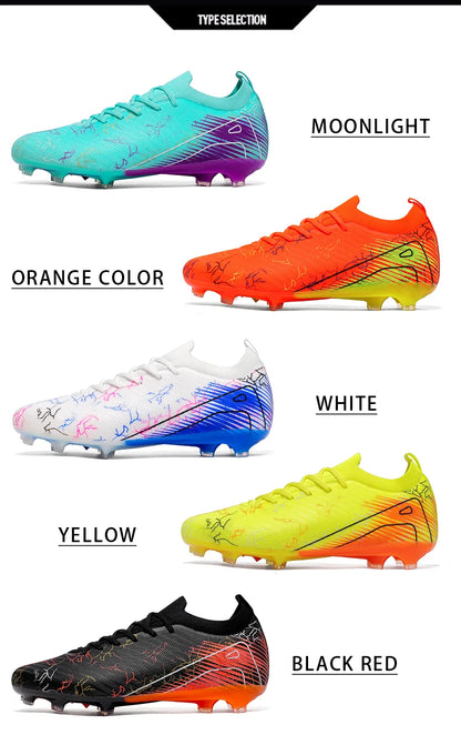 New Men's Football Boots Wholesale Cleats Non-Slip Sneakers Training Soccer Shoes Top Quality FG Drop Shipping Unisex Adult