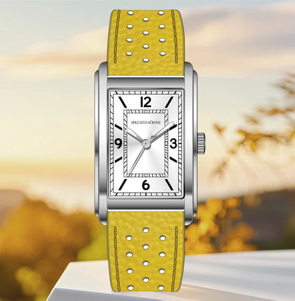2025 New High Quaity 27MM Specht & Söhne Square Men's Watch Sweep VH31 Movt Steel Reloj Hombre Sapphire Crystal Waterproof