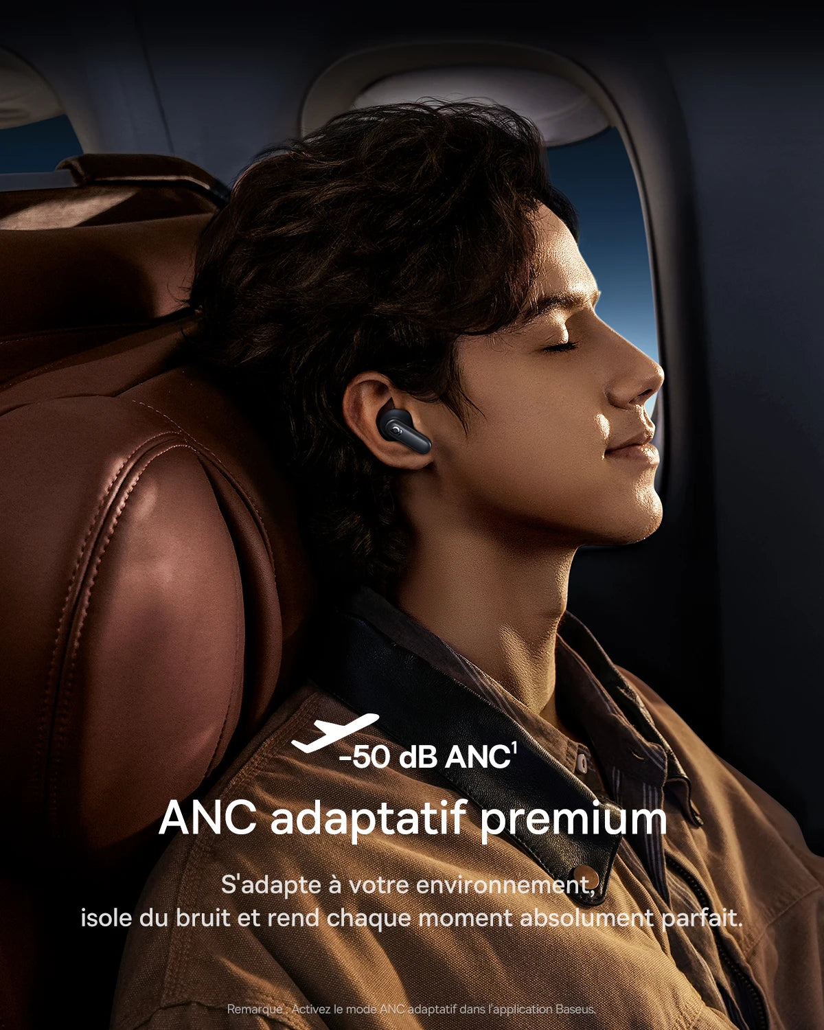Baseus Inspire XP1 Wireless Bluetooth 6.1 ANC Earbuds – -50dB Adaptive Noise Cancelling, Dolby Audio, 6 Mic ENC, Sound by Bose Premium TWS Earphones