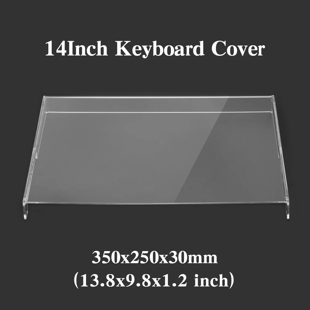 Acrylic Keyboard Clear Protector Case for Mechanical Keyboard, Transparent Keyboard Dust Cover for 60/61/64/96/98/104/108 Key Keyboards & Mouse