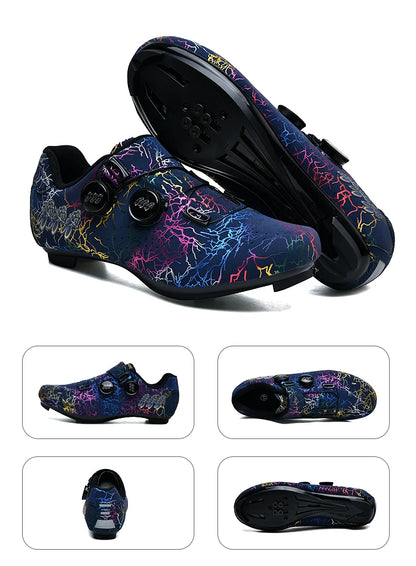 Professional Cycling Shoes Road Bike Men Racing Contest Self-Locking Speed Bicycle Sneakers Women Spd Cleats Cycling Footwear