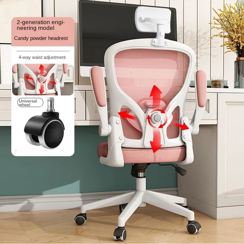 UVR Gaming Chair Ergonomic Computer Chair with Adjustable Armrests, Reclining Backrest, Mesh Office Chair, Comfortable Executive Swivel Chair for Gaming & Work