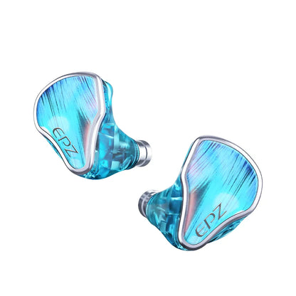 EPZ P40 PZT Ceramic HiFi In-Ear Headphones 2DD+1Planar Hybrid Drivers, EPZ P40 Ceramic Earphones with Silver-Plated Cable, 4.4mm/3.5mm Audiophile IEM