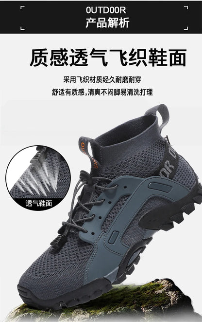 Hot Selling Men's Outdoor Sports Shoes Rock Climbing Hiking Shoes Beach Creek Shoes Casual Sports Shoes 38-48#