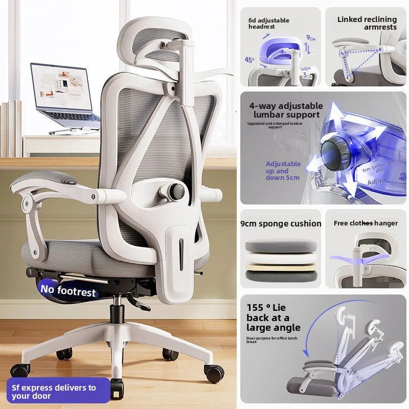 UVR Ergonomic Office Chair Adjustable Height Swivel Executive Chair with Armrest, Comfortable Gaming Desk Chair for Home Office & Work