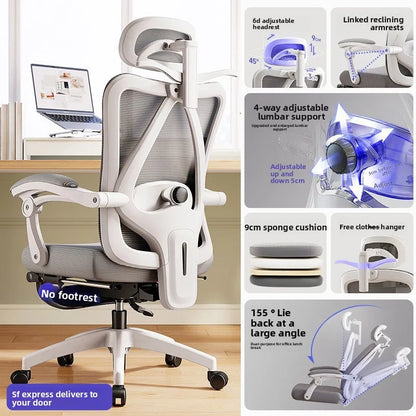 UVR Ergonomic Office Chair Adjustable Height Swivel Executive Chair with Armrest, Comfortable Gaming Desk Chair for Home Office & Work