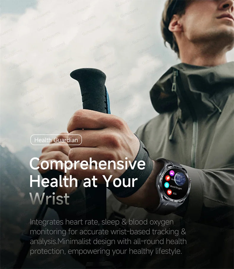 Smart Watch Men High-end Health Blood pressureblood oxygen lipids Uric acid Sapphire Smart watches Ai GPT Custom dial ECG 2026