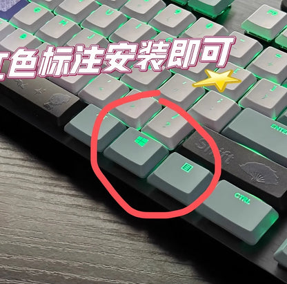 G915 913 TKL G815 G813 Textured Anti Slip Transparent Backlit Keycap, Suitable for Logitech Mechanical Keyboard