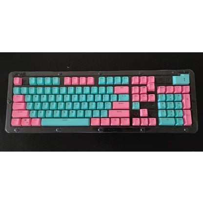 Good Pbt Oem Keycaps 61/87/104keys Custom RGB Player Backlit Double Shot Keycaps Gaming Accessories Ergonomic Teclado Pink/Black
