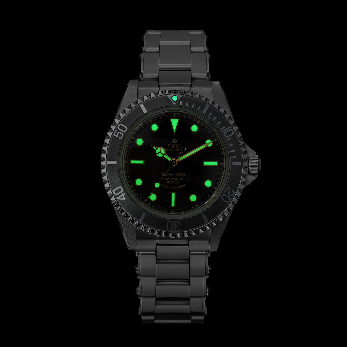 THORN T023 V2 40mm Men Watch 316 Stainless Steel PT5000 Automatic Movement Mechanical Watch Sapphire 200m Waterproof Writwatch