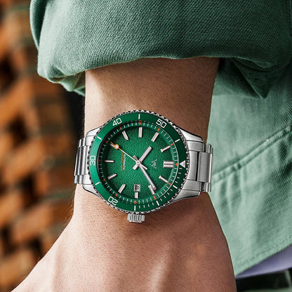 WM Watch Automatic Mechanical Dive Watch Man MIYOTA 8215 Waterproof Stainless Steel Sapphire Welly Merck Diving Watches WM046