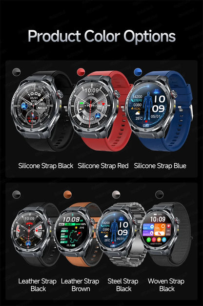 Smart Watch Men High-end Health Blood pressureblood oxygen lipids Uric acid Sapphire Smart watches Ai GPT Custom dial ECG 2026