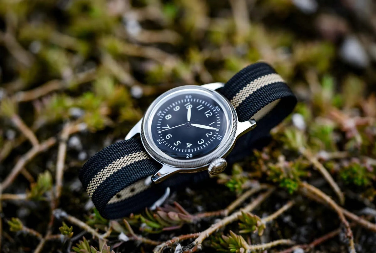 RDUNAE RA05 Vintage Military Watch 2035 Movement Quartz K1 Mineral Glass Crystal Stainless Steel Luminous Waterproof Men Watches