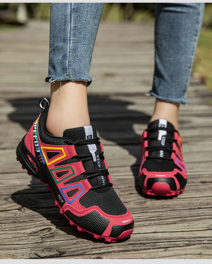 Women's Hiking Shoes Waterproof Outdoor Sports Shoes Women's Walking Travel Sports Shoes Bicycle Sports Shoes Running Shoes