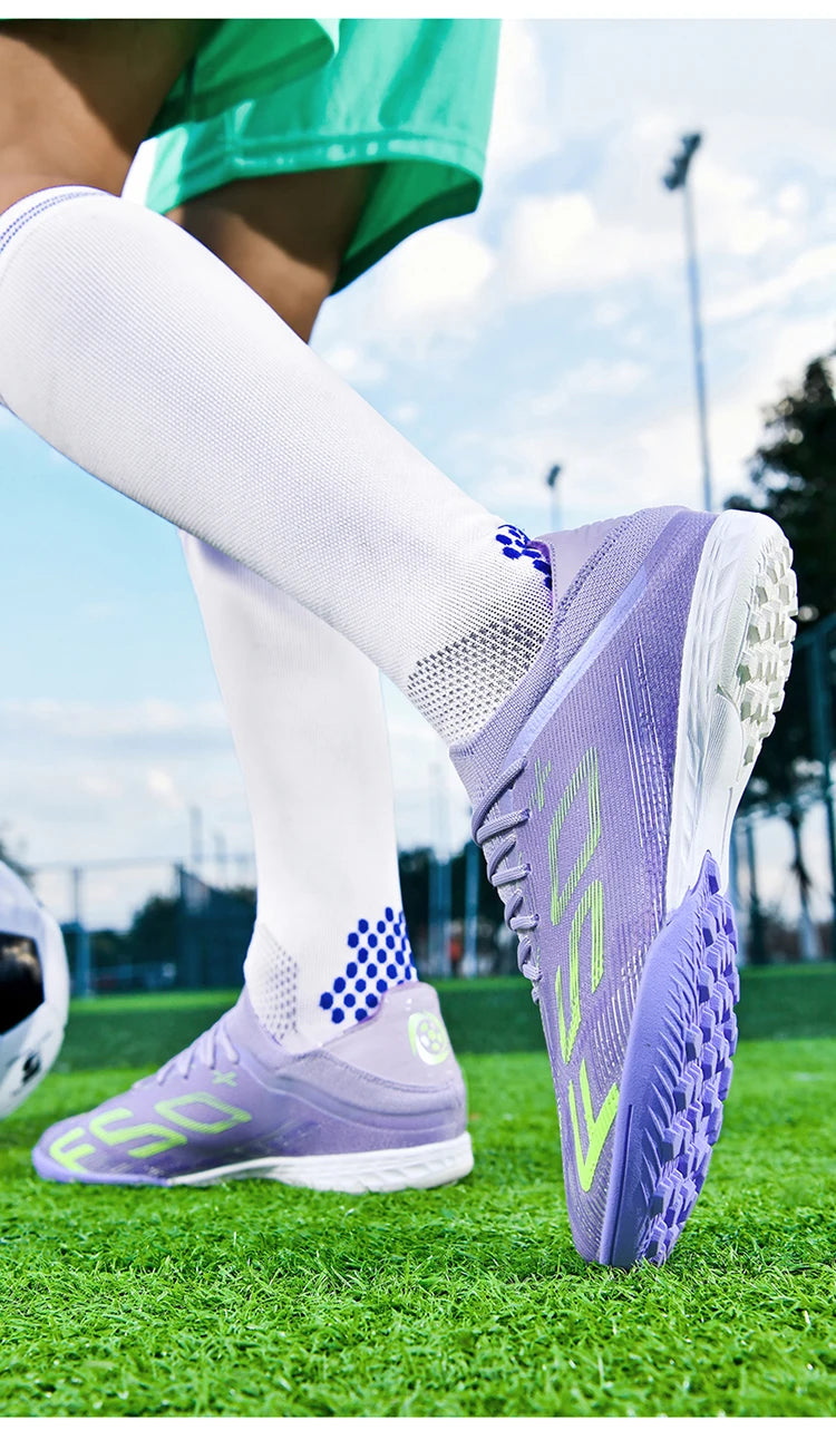 Ultralight Outdoor Sport Men's Soccer Shoes Training Football Sneakers for Youth Turf Soccer Cleats Cleats Non-Slip