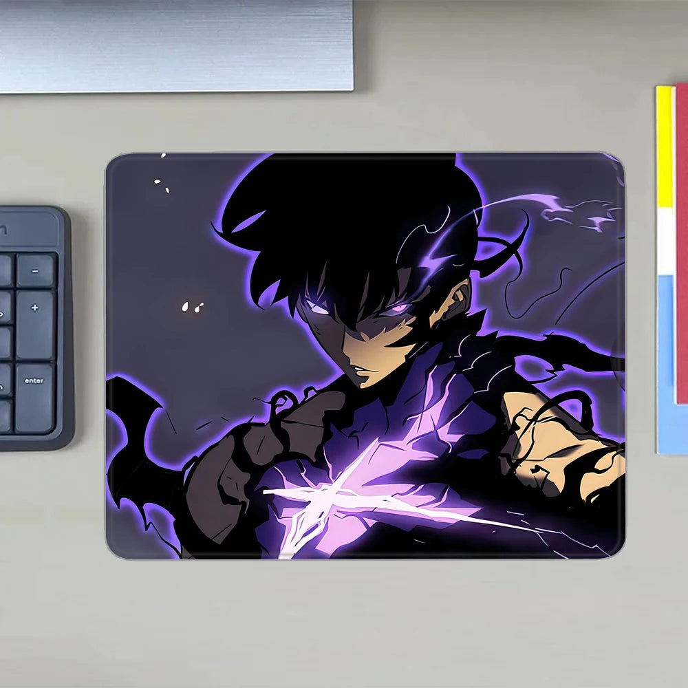 Oblíbená herní podložka pod myš s motivem komiksu Solo Leveling, XS malá podložka pod myš pro PC hráče, dekorace na stůl, kancelářská podložka pod myš, deskmat, kobereček